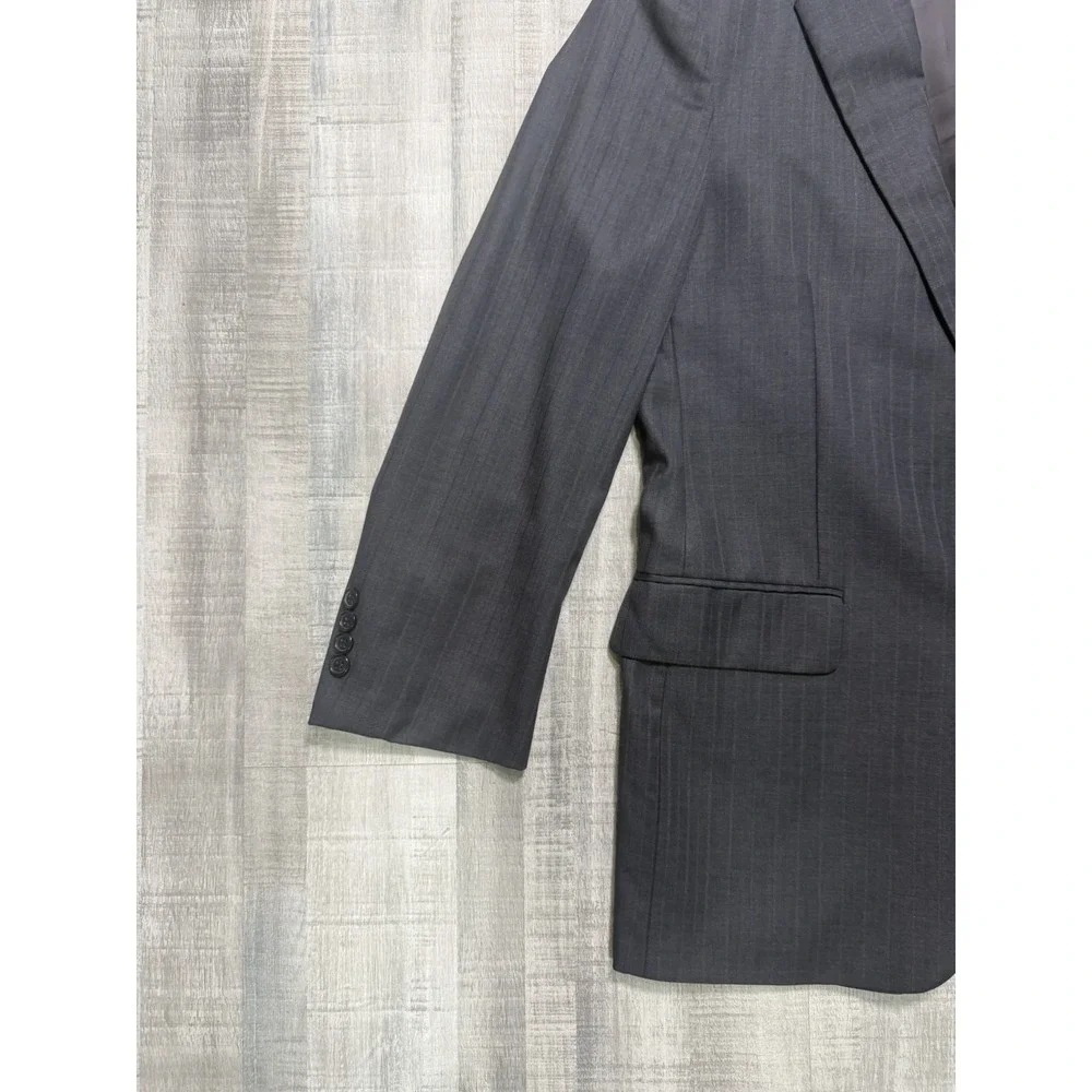 VTG Brooks Brothers 2 Button Blazer Mens 40R Black  100% Wool Jacket Made In USA